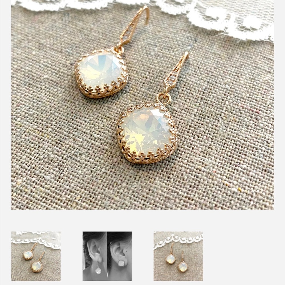 Swarovski crystal Pavé dangling earrings